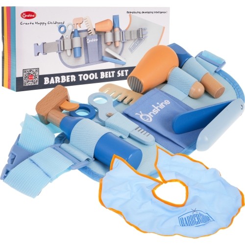 Wooden Barber Set
