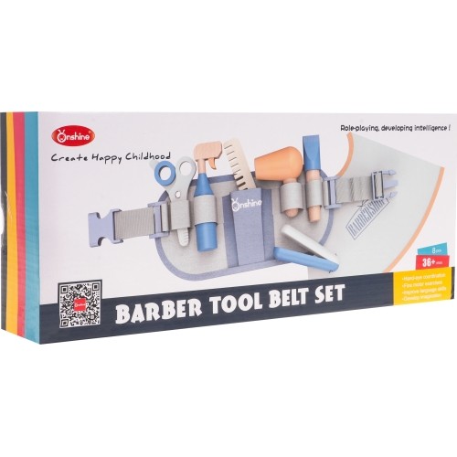 Wooden Barber Set