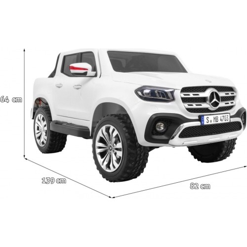 Samochód elektryczny dla dzieci Mercedes Benz X-Class, biały