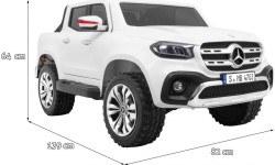 Samochód elektryczny dla dzieci Mercedes Benz X-Class, biały