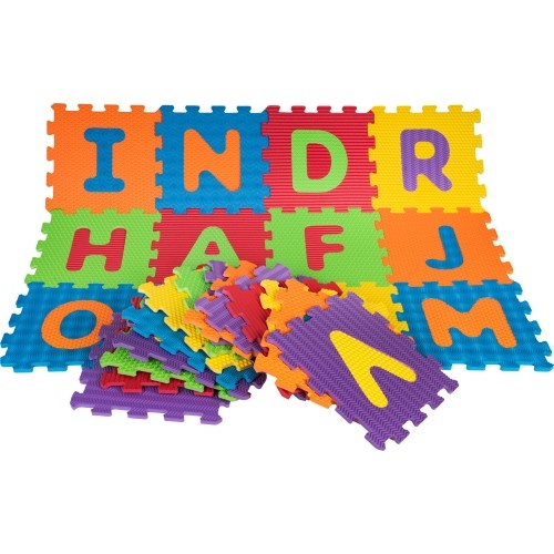 Sensory Mat Puzzle Different Shapes Alphabet