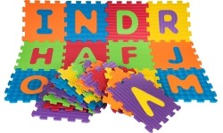 Sensory Mat Puzzle Different Shapes Alphabet