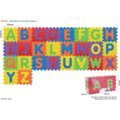 Sensory Mat Puzzle Different Shapes Alphabet