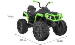 Pojazd elektryczny quad ATV BDM0906, czarno-zielony