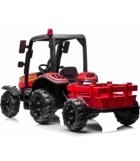 Traktor BLAST z przyczepą, czerwony