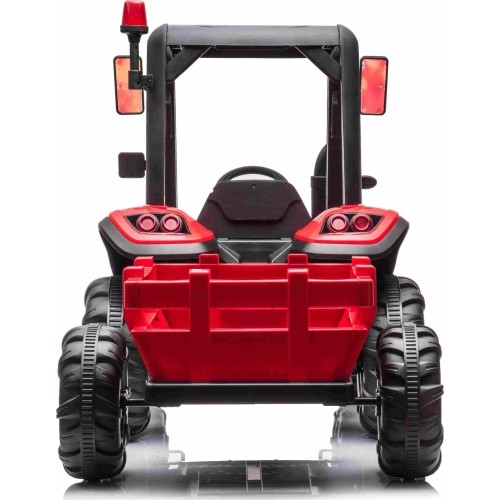 Traktor BLAST z przyczepą, czerwony