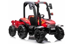 Traktor BLAST z przyczepą, czerwony