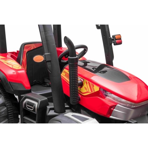 Traktor BLAST z przyczepą, czerwony