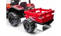 Traktor BLAST z przyczepą, czerwony