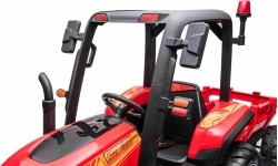 Traktor BLAST z przyczepą, czerwony