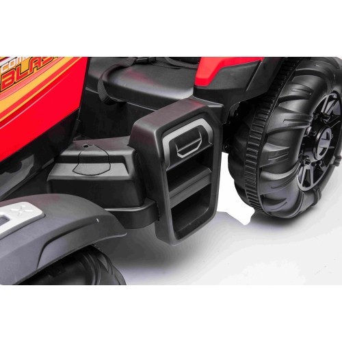 Traktor BLAST z przyczepą, czerwony