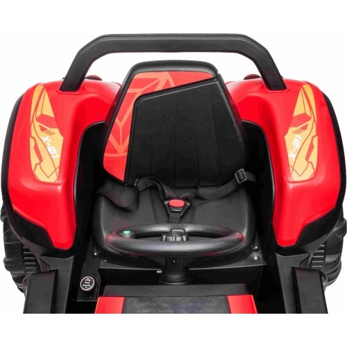 Traktor BLAST z przyczepą, czerwony