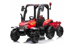 Traktor BLAST z przyczepą, czerwony