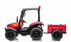 Traktor BLAST z przyczepą, czerwony