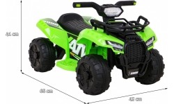 Pojazd elektryczny quad Storm, zielony