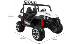 Grand Buggy 4x4 LIFT biały pojazd elektryczny