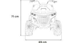 Quad elektryczny Fast Wheel, czerwony