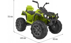 Elektryczny quad ATV, zielony
