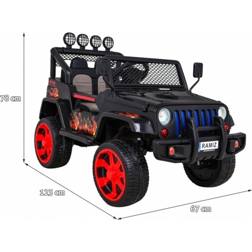 Pojazd elektryczny Raptor DRIFTER 4x4 Flames