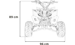 Quad DESERT STORM LIFT, pomarańczowy