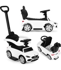 Jeździk pchacz Mercedes C-Klasa z interaktywną kierownicą, biały