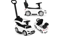 Jeździk pchacz Mercedes C-Klasa z interaktywną kierownicą, biały