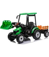 Traktor MEGA D68 z przyczepą, zielony