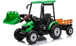 Traktor MEGA D68 z przyczepą, zielony