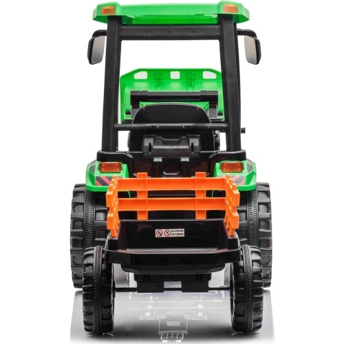 Traktor MEGA D68 z przyczepą, zielony