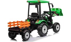 Traktor MEGA D68 z przyczepą, zielony