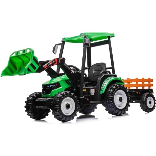 Traktor MEGA D68 z przyczepą, zielony