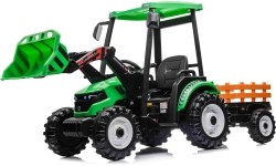 Traktor MEGA D68 z przyczepą, zielony