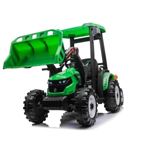 Traktor MEGA D68 z przyczepą, zielony