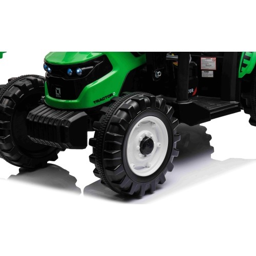 Traktor MEGA D68 z przyczepą, zielony