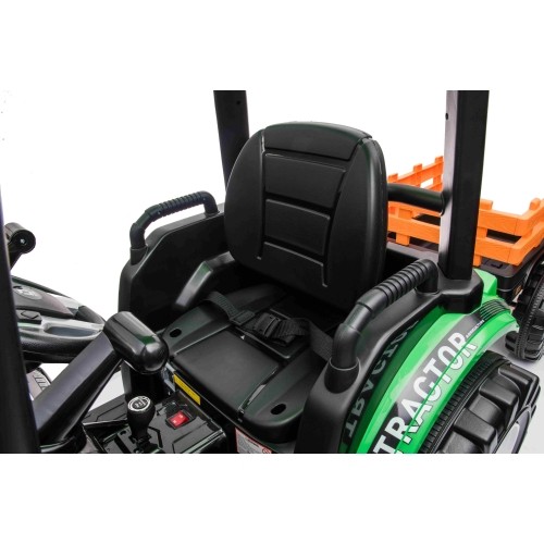 Traktor MEGA D68 z przyczepą, zielony