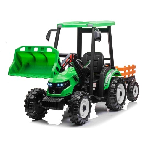 Traktor MEGA D68 z przyczepą, zielony