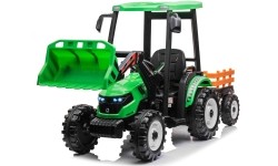 Traktor MEGA D68 z przyczepą, zielony