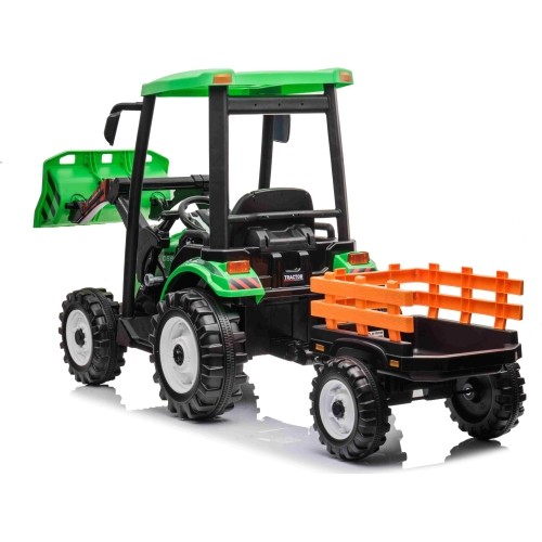 Traktor MEGA D68 z przyczepą, zielony