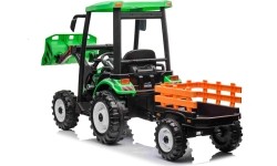 Traktor MEGA D68 z przyczepą, zielony