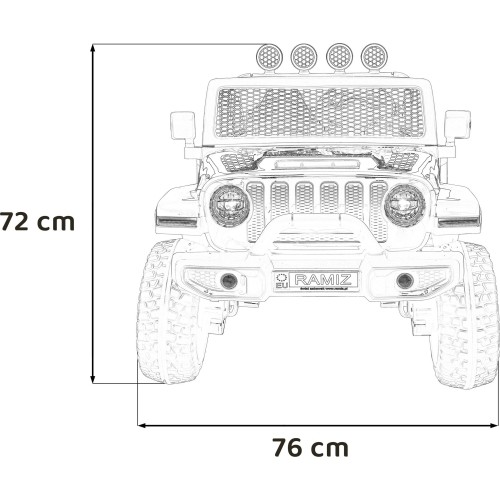 Pojazd elektryczny OFF-ROAD 3.0, czarny