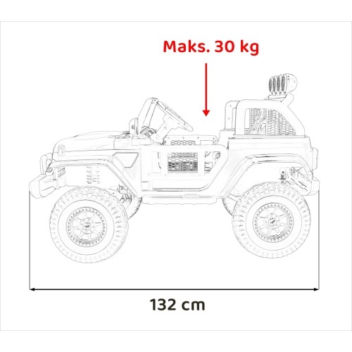 Pojazd elektryczny OFF-ROAD 3.0, czarny