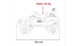 Pojazd elektryczny OFF-ROAD 3.0, czarny