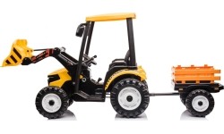 Traktor MEGA D68 z przyczepą, żółty