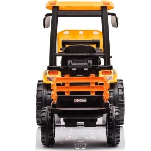 Traktor MEGA D68 z przyczepą, żółty