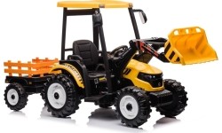 Traktor MEGA D68 z przyczepą, żółty