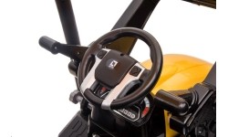 Traktor MEGA D68 z przyczepą, żółty