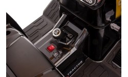 Traktor MEGA D68 z przyczepą, żółty