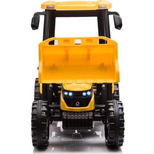Traktor MEGA D68 z przyczepą, żółty
