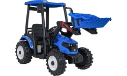 Traktor elektryczny z przyczepą MEGA D68, niebieski
