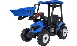 Traktor elektryczny z przyczepą MEGA D68, niebieski